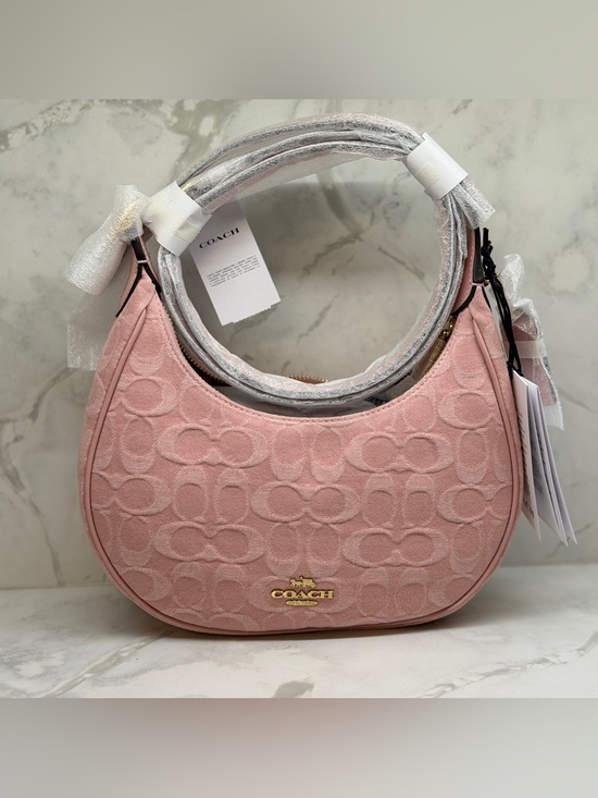 Coach Handbags - Coach Pink Denim Emily